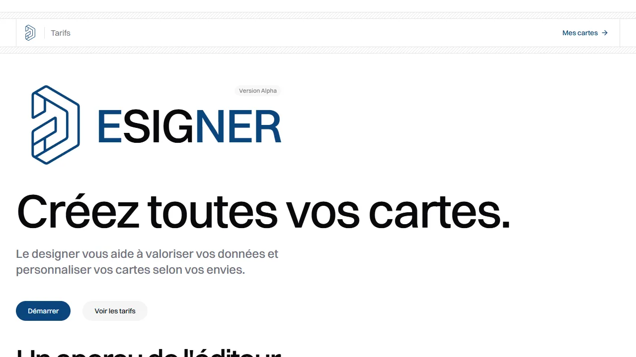 Éditeur cartographique